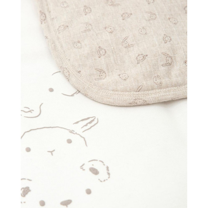 MANTA ALGODON MADERA BEIG TUTTO PICCOLO