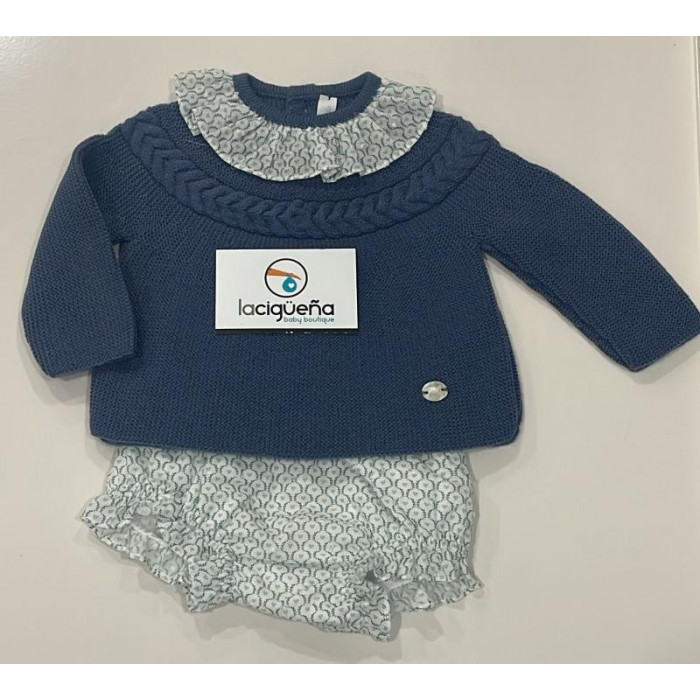 JERSEY LANA AZUL + RANITA PORCELANIA...