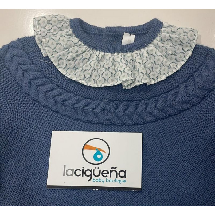 JERSEY LANA AZUL + RANITA PORCELANIA...