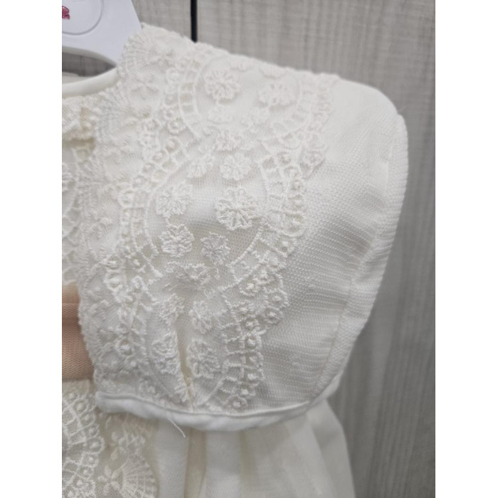 VESTIDO CON BRAGA Y GORRO GILDA BEIG...