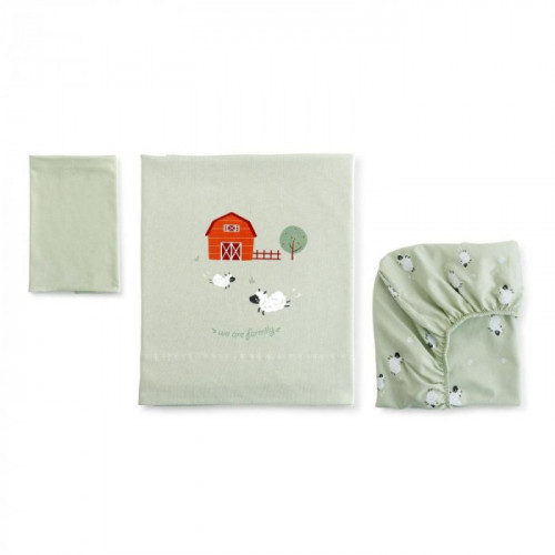 JUEGO SABANAS CUNA ALGODON...