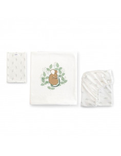 JUEGO SABANAS CUNA ALGODON...