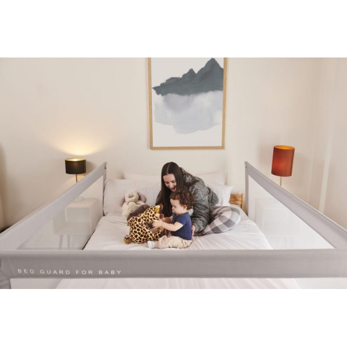 BARRERA CAMA 150CM ALTO 90CM GRIS...