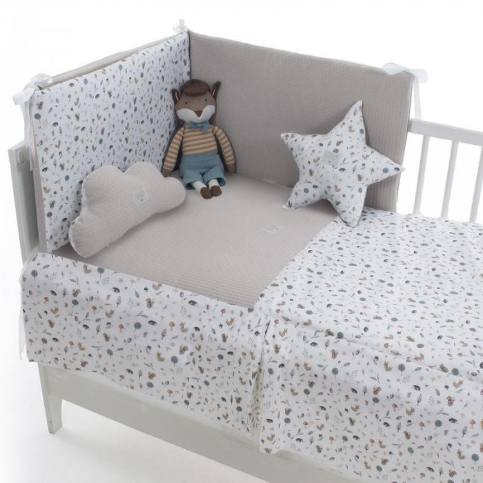 EDREDON+PROTECTOR ROQUE GRIS UZTURRE