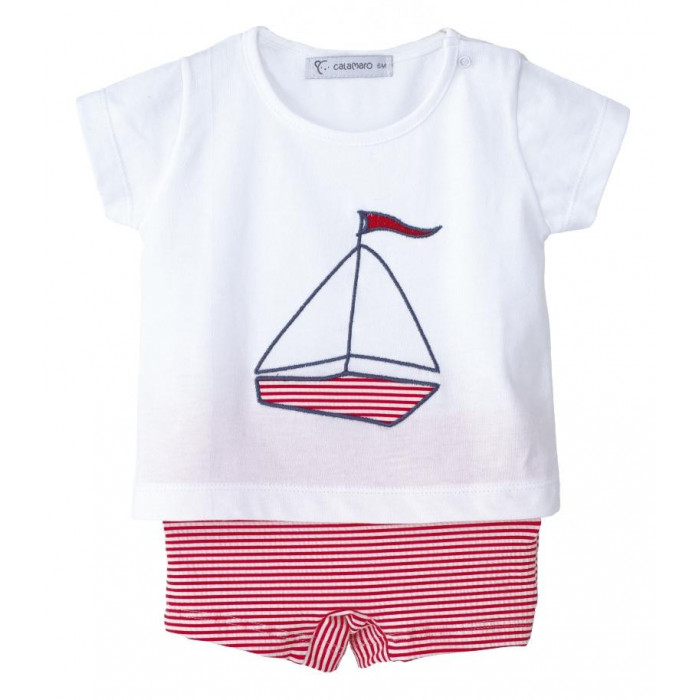 CAMISETA MANGA CORTA BARQUITO + BOXER...