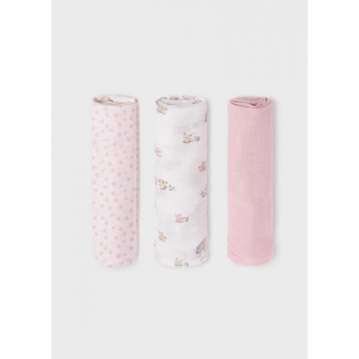 PACK 3 GASAS OSITOS ROSA MAYORAL