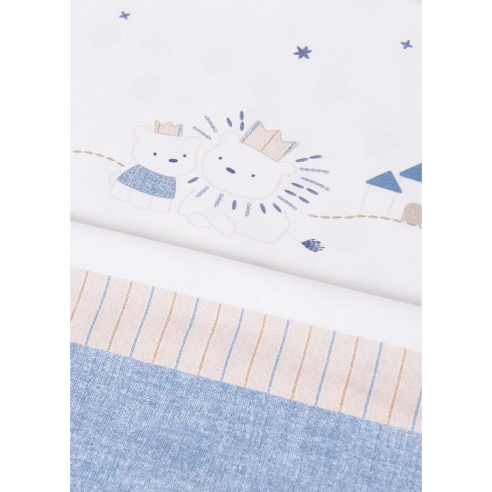 ARRULLO ALGODON OSO CORONA AZUL CAMEL...