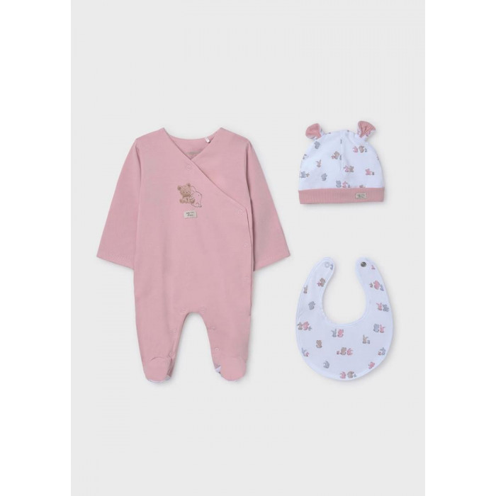 PELELE ALGODON CON GORRITO Y BABERO...