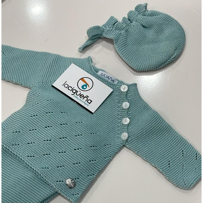 CONJUNTO HILO MANGA LARGA CALADOS...