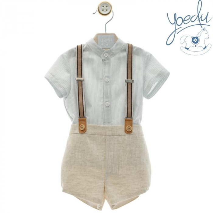 CAMISA MANGA CORTA CON PANTALON Y...