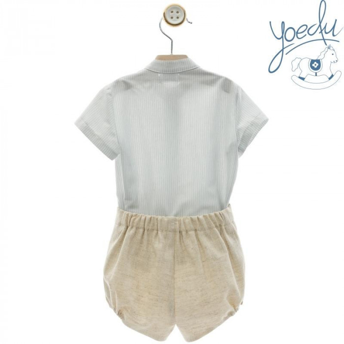 CAMISA MANGA CORTA CON PANTALON Y...