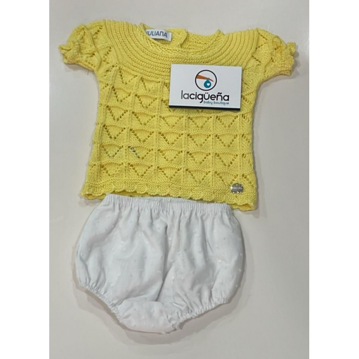 JERSEY HILO MANGA CORTA AMARILLO CON...