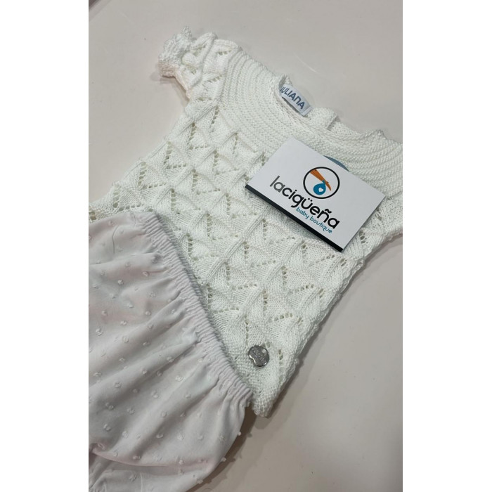 JERSEY HILO MANGA CORTA BLANCO CON...