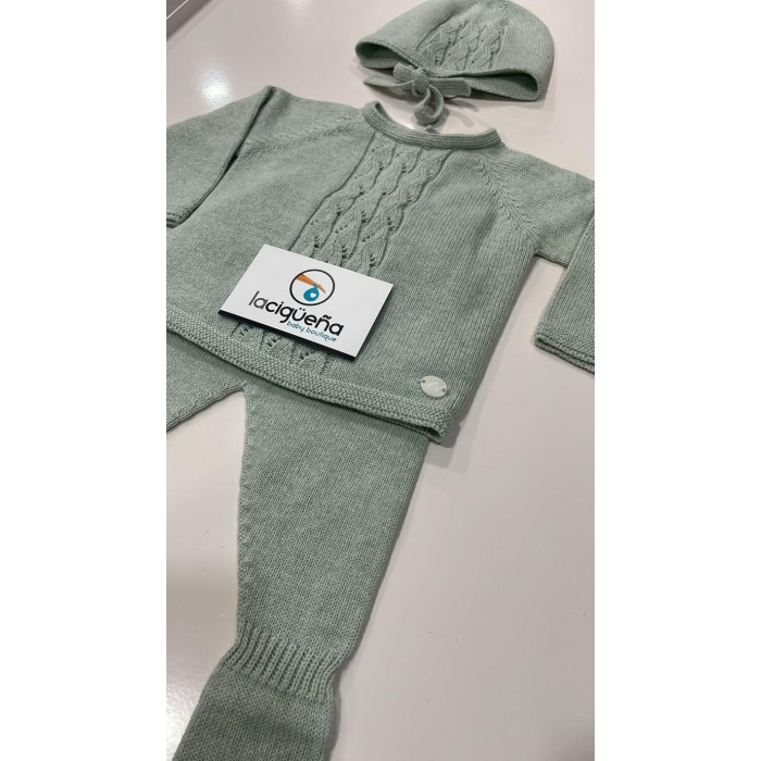 CONJUNTO HILO 3 PIEZAS LUCCA VERDE...
