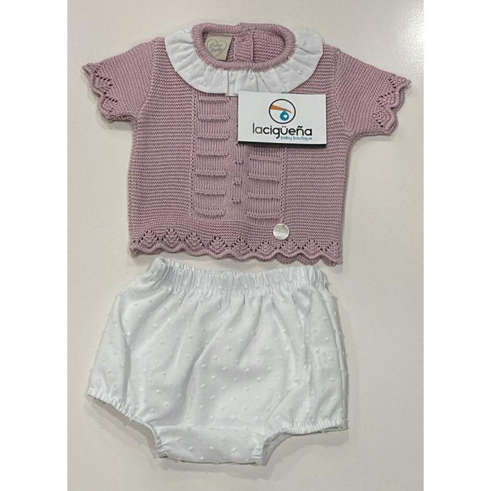 JERSEY HILO MANGA CORTA ROSA...