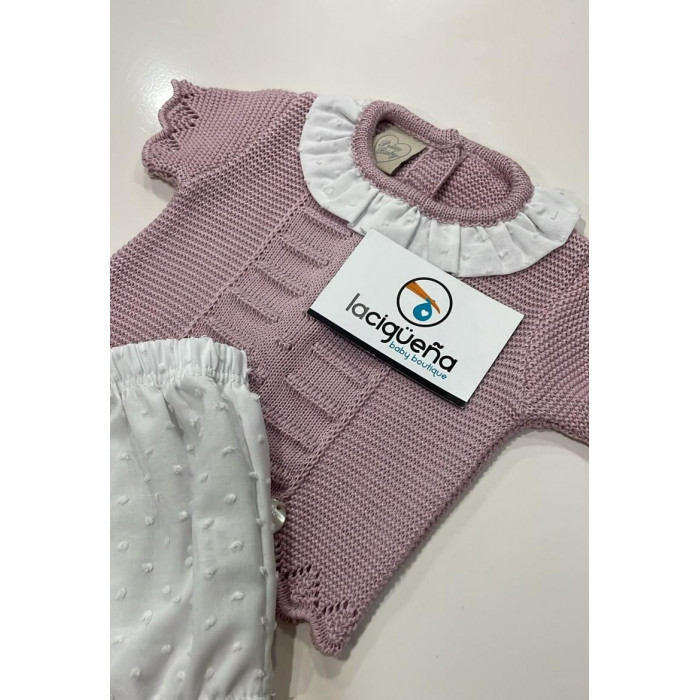 JERSEY HILO MANGA CORTA ROSA...