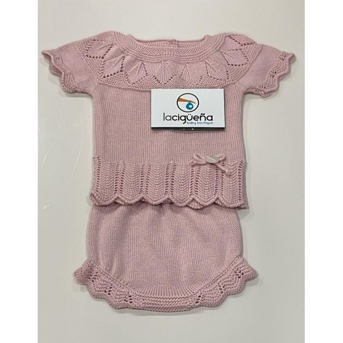 JERSEY HILO MANGA CORTA ROSA DULCE...