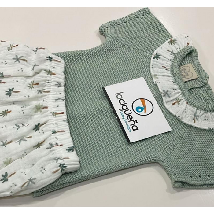 JERSEY HILO MANGA CORTA VERDE CUELLO...