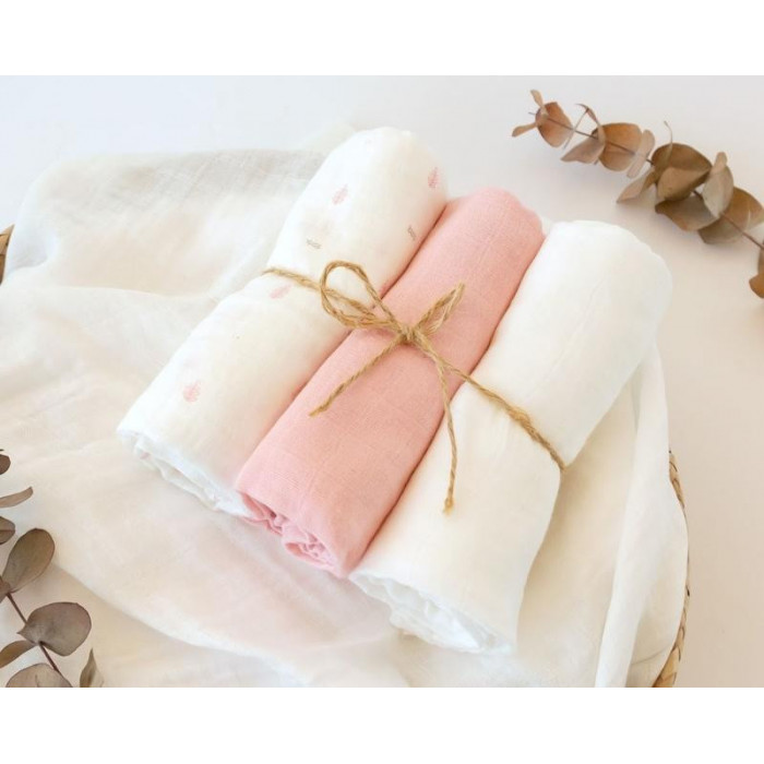 PACK 3 GASAS BAMBU PETIT MOMENTS ROSA...