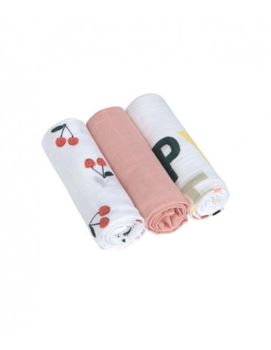 PACK 3 GASAS BAMBOO HAPPY FRUITS...