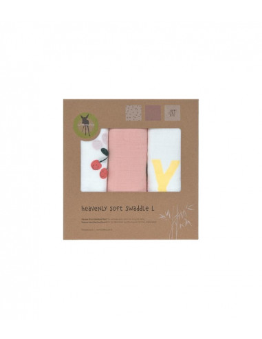 PACK 3 GASAS BAMBOO HAPPY FRUITS...