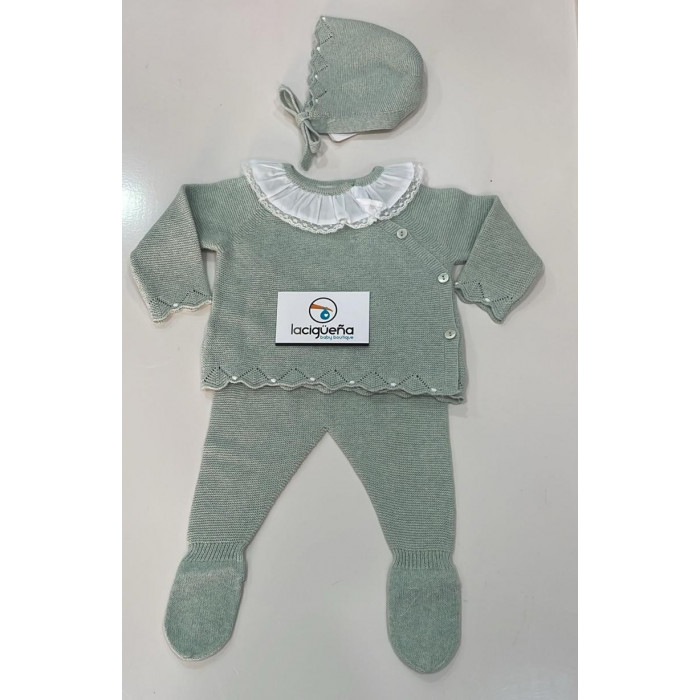 CONJUNTO HILO 3 PIEZAS AREZZO VERDE...