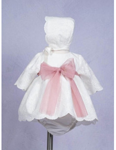 VESTIDO CON BRAGA Y GORRO...