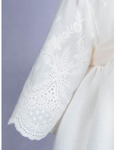 VESTIDO CON BRAGA Y GORRO...