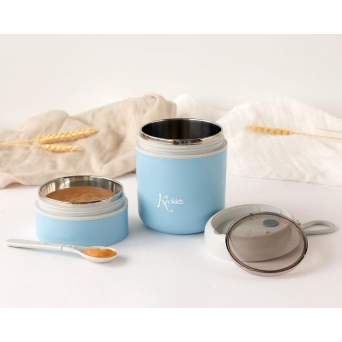 TERMO SOLIDOS 710ML AZUL KIO KIDS
