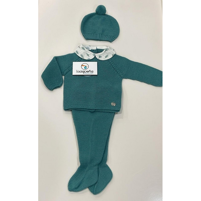 CONJUNTO LANA CON GORRITO TRENZAS...