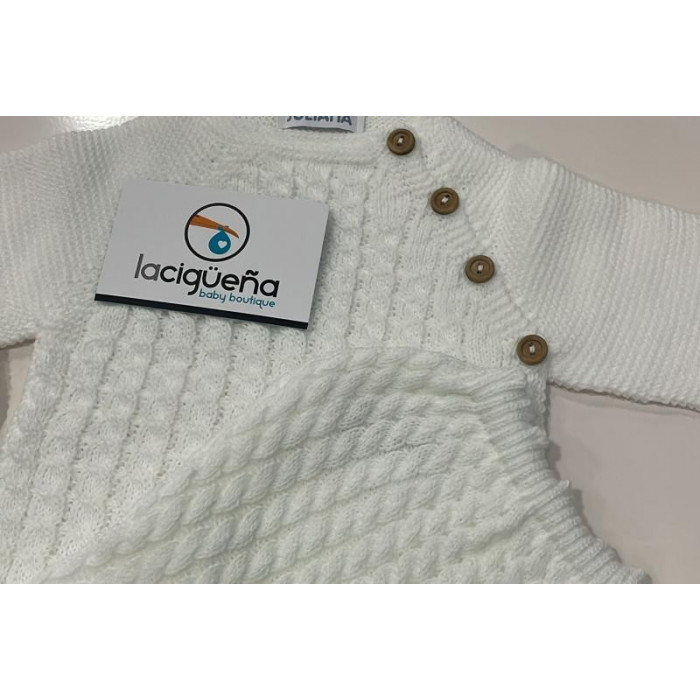 CONJUNTO LANA CON GORRITO TRENZAS...