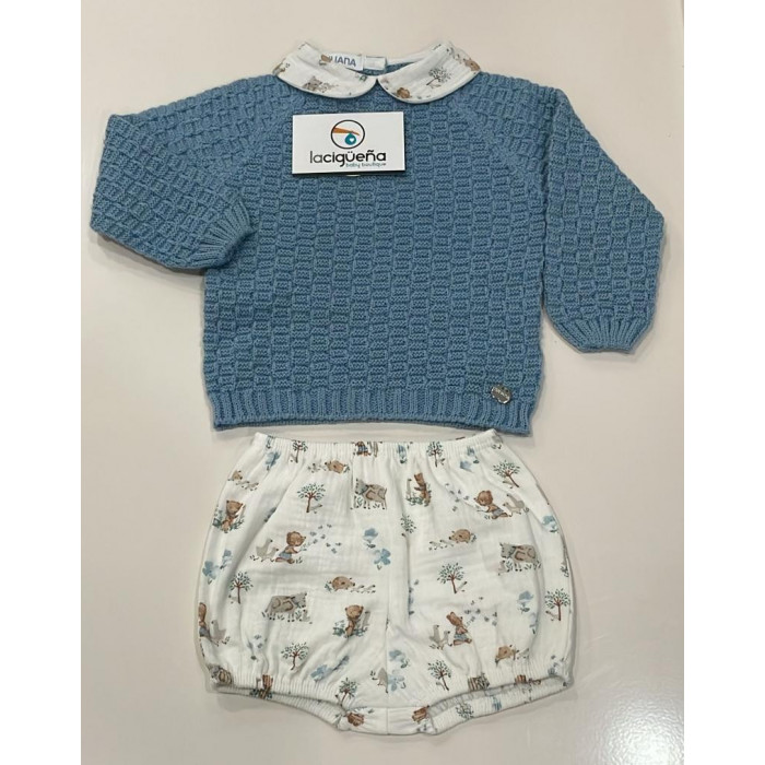 JERSEY LANA AZUL NUBE CON BRAGUITA...