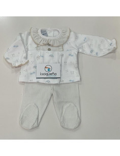 CONJUNTO ALGODON MANGA...