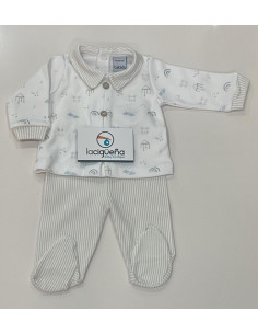 CONJUNTO ALGODON MANGA...