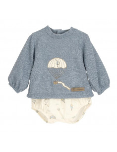 JERSEY LANA AZUL CON RANITA...