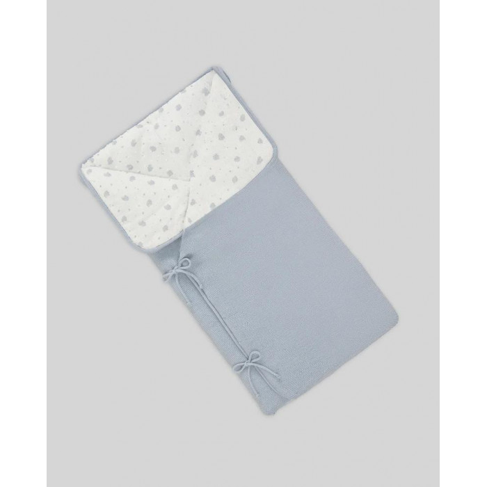 SACO NANA PUNTO Y PLUMETI ERIZOS AZUL...