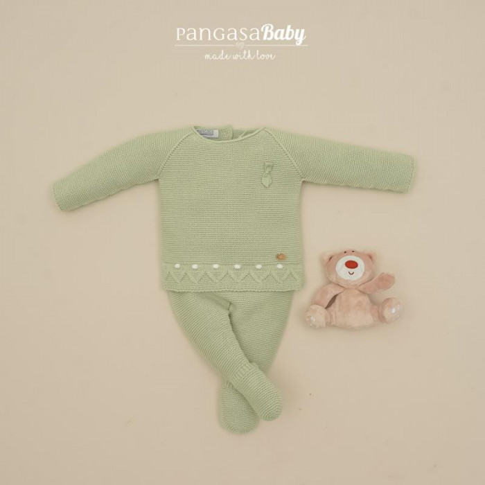 CONJUNTO LANA CON GORRO VERDE...