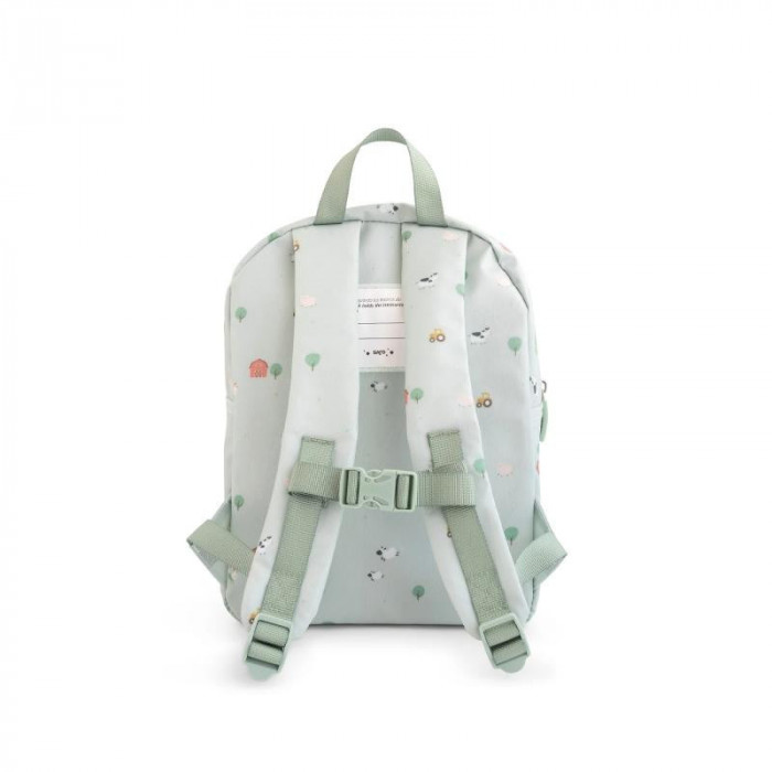 MOCHILA INFANTIL FUNNY FARM VERDE SARO
