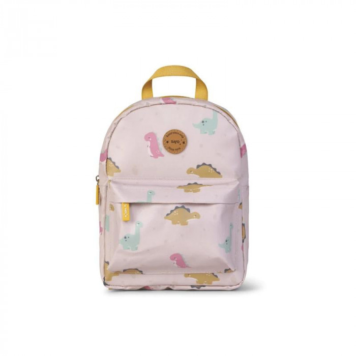 MOCHILA INFANTIL DINOS MOSTAZA SARO