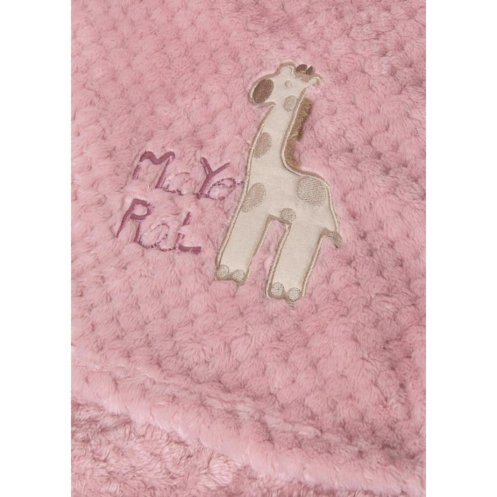 MANTA POLAR JIRAFA ROSA EMPOLVADO...