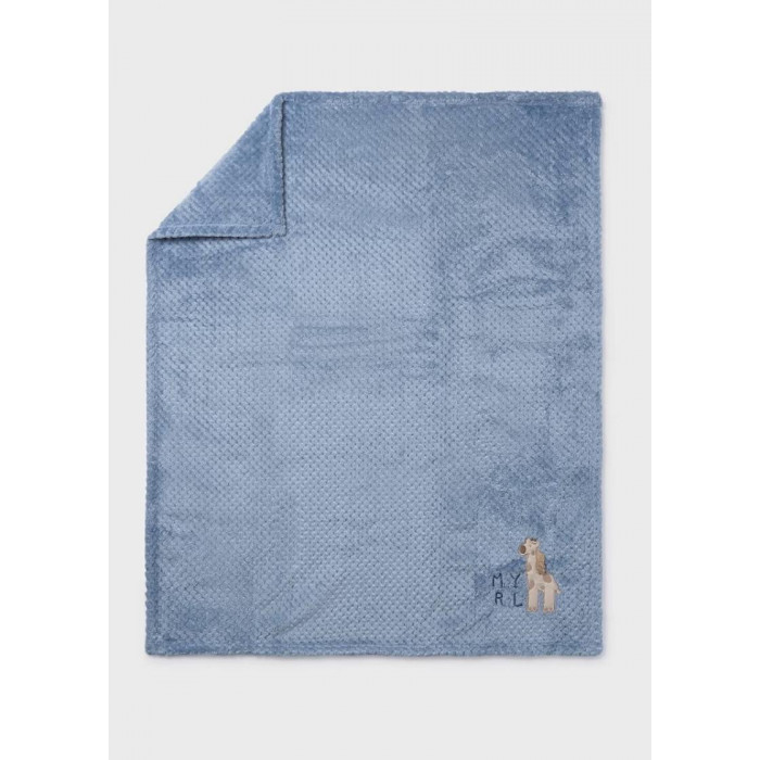 MANTA POLAR JIRAFA AZUL EMPOLVADO...