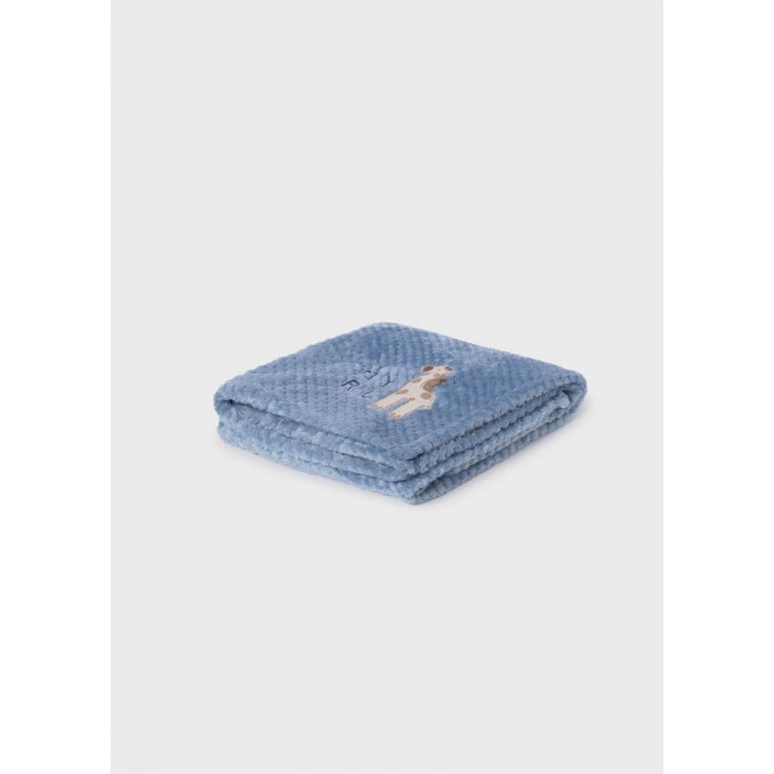 MANTA POLAR JIRAFA AZUL EMPOLVADO...