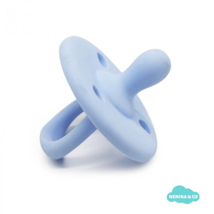 CHUPETE SILICONA 0/4 AÑOS CELESTE...