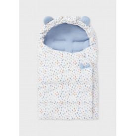 SACO NANA ESTAMPADO CELESTE...