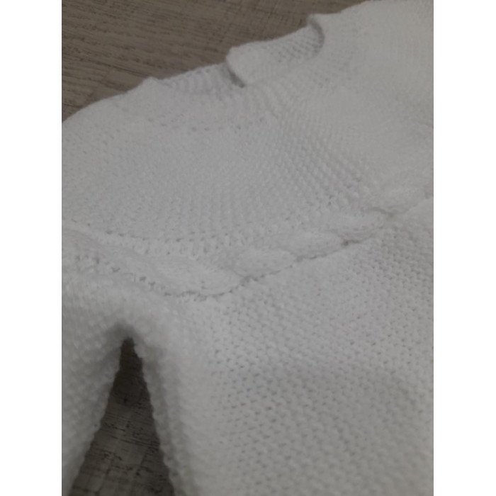 CONJ.3P LANA BLANCO TRENZA BLA