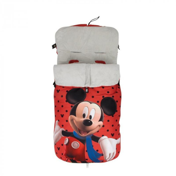 SACO SILLA POLAR MICKEY TOPOS ROJO