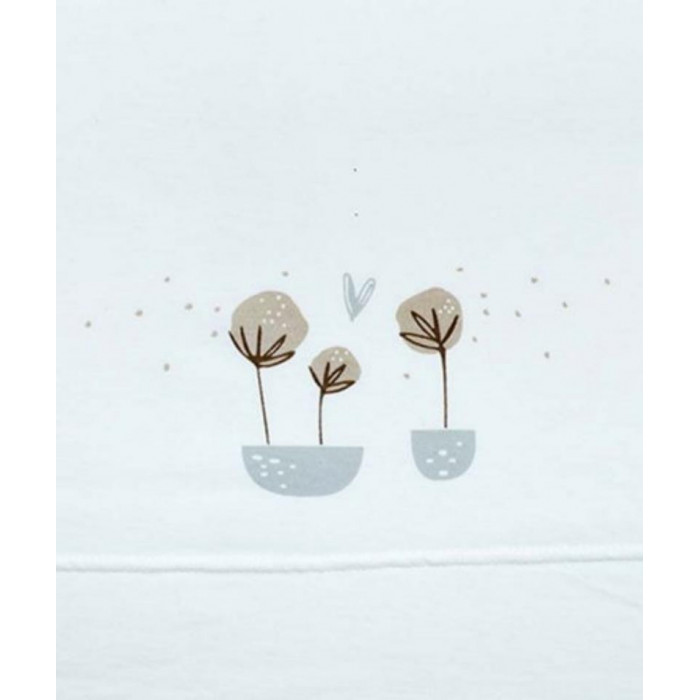 J.SAB COCHE ALGODON 100% FLORES BEIG...