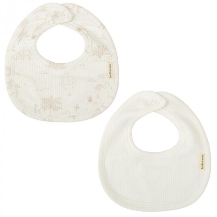 PACK 2 BABEROS 419 NOE BLANCO CAMEL...