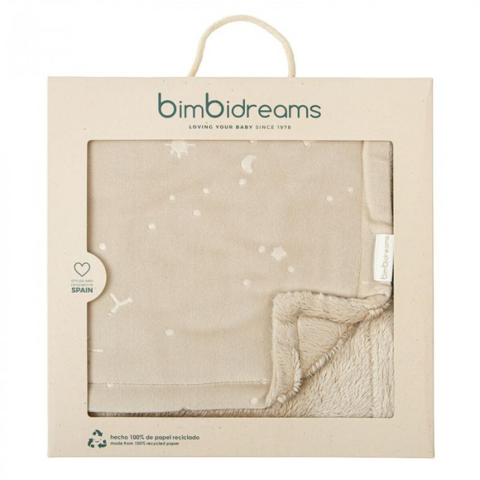 MANTA POLAR EMBOSED FALSE CAMEL BIMBI...