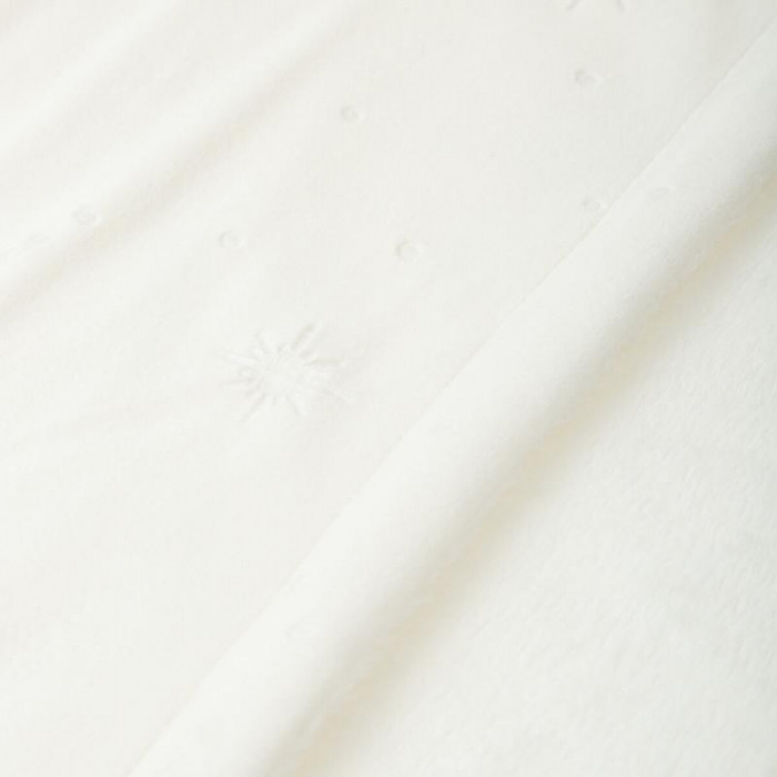 MANTA POLAR EMBOSED FALSE BLANCO...